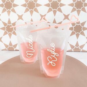 NWT Wool + Pepper Co. Personalized Drink Pouches